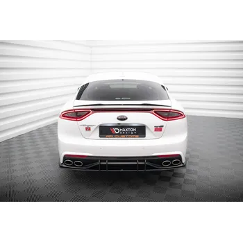 Autodíl Maxton Design "Street Pro" difuzor zadního nárazníku v.2 pro Kia Stinger GT-Line, plast ABS bez povrchové úpravy