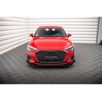 Autodíl Maxton Design "Street Pro" spoiler pod přední nárazník s křidélky pro Audi A3 8Y, plast ABS bez povrchové úpravy