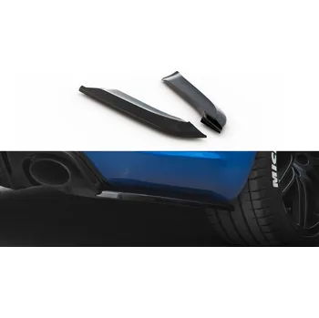 Tuning Maxton Design boční difuzory pod zadní nárazník ver.2 pro Audi RS4 B7, černý lesklý plast ABS