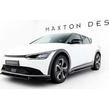PC tuning Maxton Design spoiler pod přední nárazník pro Kia EV6 Mk1, černý lesklý plast ABS