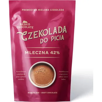 Čokoláda BESKID CHOCOLATE Horká mléčná 42 % BEAN-TO-BAR čokoláda k pití i pečení