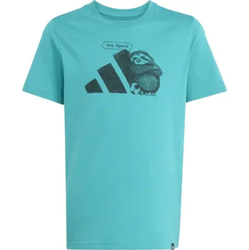 Chlapecké tričko Tričko adidas Teal 1170363 7-8 Years