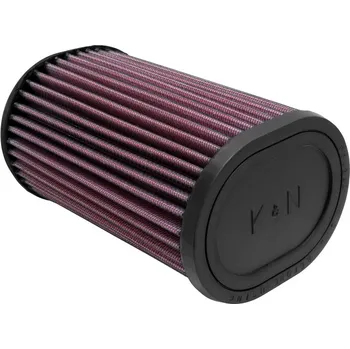 Filtr pro motocykl K&N univerzální oválný filtr se vstupem 62 mm a výškou 178 mm, gumový vrchlík SLEVA 8%