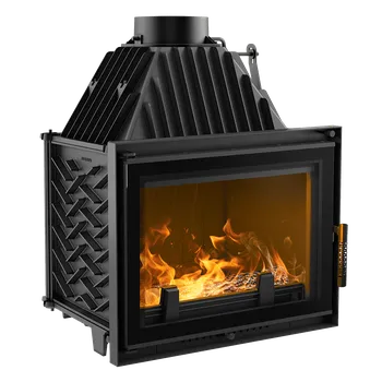 Krbová vložka Litinový krb na dřevo KRATKI ZUZIA DECO 15 kW, průměr 200 ZUZIA/DECO