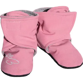 Kojenecké oblečení ESITO | Capáčky barefoot Softshell Shell pink - růžová / 3 - délka stélky: 13 cm