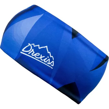 Čepice Funkční čelenka dvouvrstvá Drexiss s fleecem Shapes blue black - zateplená obvod hlavy 48-52 cm