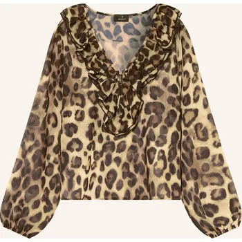 Dámská halenka Monari Dámská Halenka, černá / béžová / hnědá, 36