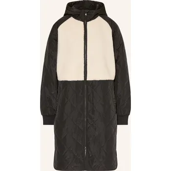 Dámský kabát MSCH COPENHAGEN Dámský Prošívaný Kabát Mschadelyn Kiara Ze Směsi Materiálů, černá /krémová, 36