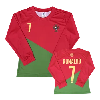 Fotbal Numberoplus Dětské fotbalové tričko s dlouhým rukávem Portugalsko - Ronaldo CR7 Velikost: 9-let.(vel.128)