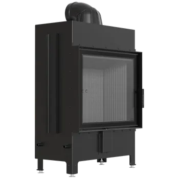 Krbová vložka Krbová vložka z oceli KRATKI LUCY 15 kW, průměr 200 černá Thermotec LUCY/15/NEW/BLACK