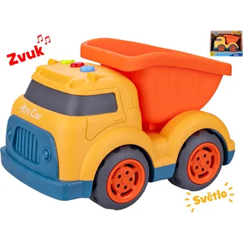autíčko Mikro trading Auto stavební na volný chod - 17 cm - se světlem a zvukem