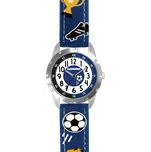 CLOCKODILE Svítící modré chlapecké dětské hodinky FOTBAL CWB0070