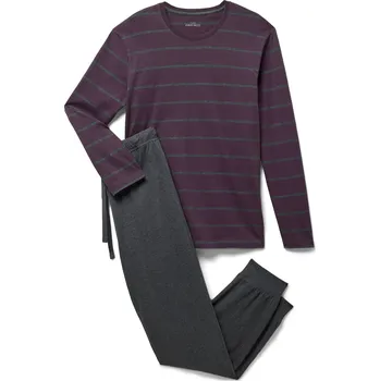 Pánské pyžamo 705641 - Tchibo - Pyžamo - pro muže - vel. M 48/50 - barva: šedá/s proužky