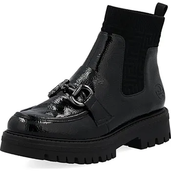 Dámská zimní obuv DÁMSKÉ KOTNÍKOVÉ BOTY RIEKER 47573-00 ČERNÁ Barva: Černá, Velikost: 39