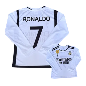 Fotbal Numberoplus Dětské fotbalové tričko s dlouhým rukávem Real Madrid FC - Cristiano Ronaldo CR7 Velikost: 14 let ( vel.158)