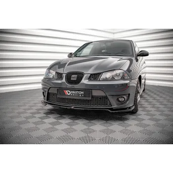 Autodíl Maxton Design spoiler pod přední nárazník ver.3 pro Seat Ibiza Cupra Mk3, černý lesklý plast ABS
