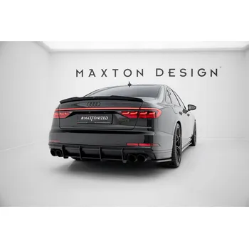 Nárazník Maxton Design "Street Pro" difuzor zadního nárazníku pro Audi S8 D5, plast ABS bez povrchové úpravy