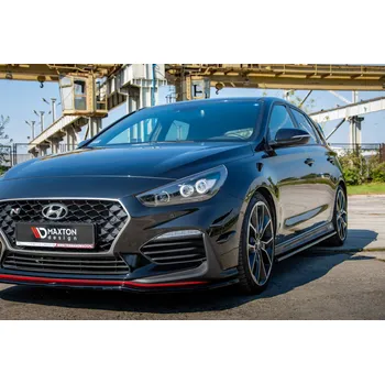 Autodíl Maxton Design přítlačná křidélka předního nárazníku pro Hyundai i30 N Mk3, plast ABS bez povrchové úpravy, Hatchback/Fastback