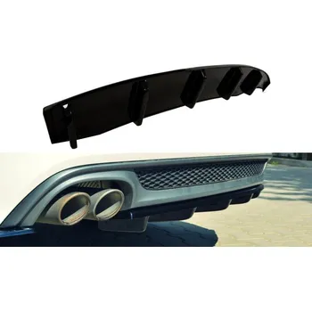 Nárazník Maxton Design středový spoiler zadního nárazníku pro Audi A6 C7, černý lesklý plast ABS