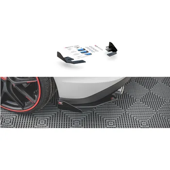 Tuning Maxton Design křidélka bočních difuzorů zad. nárazníku pro Volkswagen Golf GTI Mk8, černý lesklý plast ABS