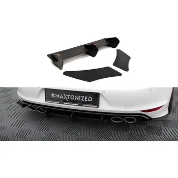 Nárazník Maxton Design difuzor zadního nárazníku s bočními nástavci pro Volkswagen Golf R Mk7, plast ABS bez povrchové úpravy