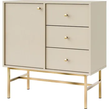 Komoda TOKYO 3 b | komoda 814 | 83,6 cm | béžová/zlatá