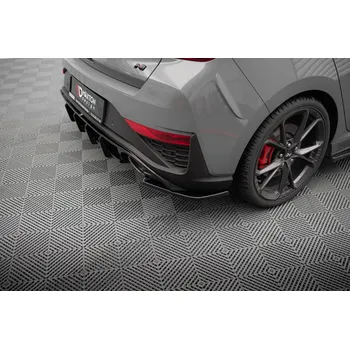 Auto-moto Maxton Design boční difuzory pod zadní nárazník v.5 pro Hyundai i30 N MK3 Facelift, černý lesklý plast ABS, Hatchback