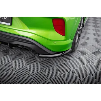 Tuning Maxton Design boční difuzory pod zadní nárazník pro Ford Puma ST, černý lesklý plast ABS