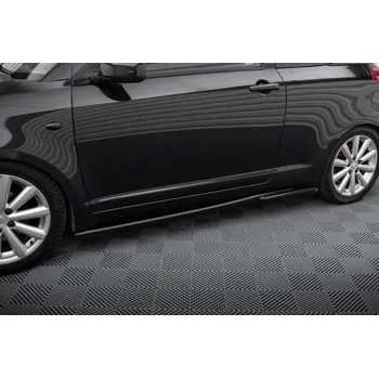 PC tuning Maxton Design difuzory pod boční prahy pro Suzuki Swift Mk4 Sport, černý lesklý plast ABS