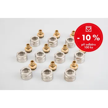 rozdělovač topení Herz Svěrné šroubení G - 16x2 (100Ks) 1609803-A100