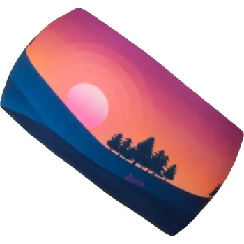 Čepice Funkční čelenka dvouvrstvá Drexiss s fleecem Pink hills - zateplená obvod hlavy 48-52 cm