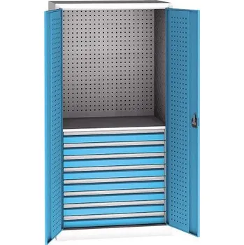 HTI Dílenská univerzální skříň 8 x zásuvka 1/2 perfo MC-3238