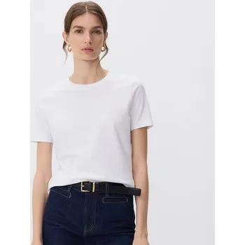 Dámské tričko Reserved - Tričko regular z bavlny - bílá - 951ED-00X - 951ED-00X-L-2