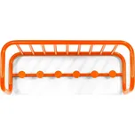 Oranžový kovový nástěnný věšák s poličkou 72 cm Retro – Spinder Design ID_1678134
