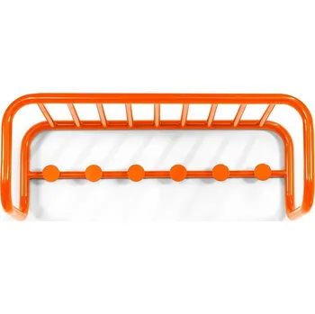 Věšák Oranžový kovový nástěnný věšák s poličkou Retro – Spinder Design ID_1678134