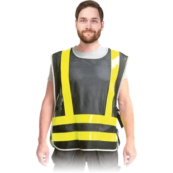 Pánská vesta Lubmar KOS ROAD Síťovaná vesta ve tvaru pláště černá UNI