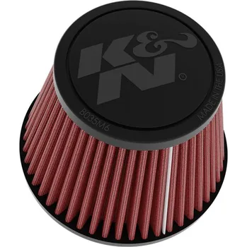 Filtr pro motocykl K&N univerzální kulatý rovný filtr se vstupem 51 mm a výškou 94 mm, gumový vrchlík SLEVA 8%
