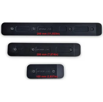 Příslušenství pro sportovní střelbu TACTICAL EVO | ARCA Swiss rail pro UIT - Barva Černá (elox), Délka 100mm (3,937 in) arcalizuit