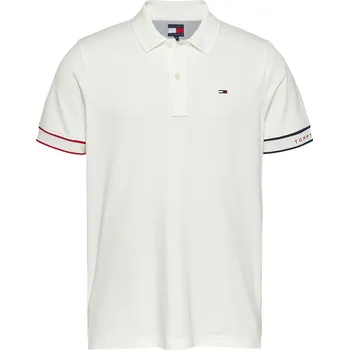 Pánské oblečení Tričko Tommy Jeans Ecru 1170298 XL