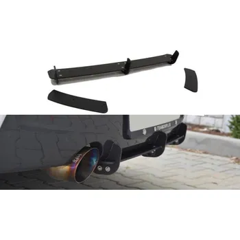 Autodíl Maxton Design difuzor zadního nárazníku s bočními nástavci pro BMW řada 1 F20- F21, plast ABS bez povrchové úpravy