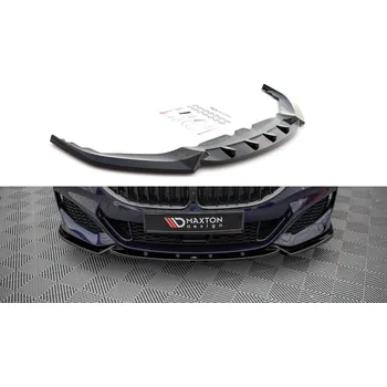 Tuning Maxton Design spoiler pod přední nárazník ver.3 pro BMW řada 8 Coupe/G15, černý lesklý plast ABS