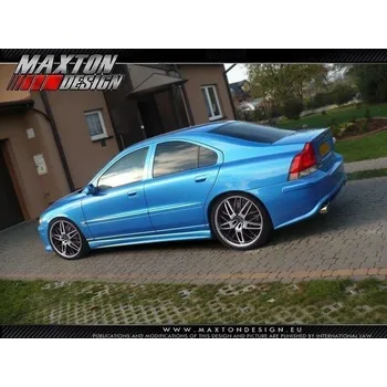 Tuning Maxton Design boční prahy pro Volvo S60 Mk1, plast ABS bez povrchové úpravy