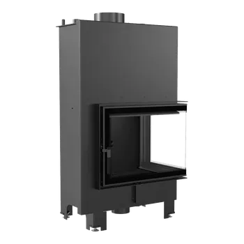 Krbová vložka s teplovodním výměníkem KRATKI MBZ pravá 13 kW, průměr 200 černé obložení Th MBZ/PW/13/P/BS/W/BLACK + Doprava Zdarma