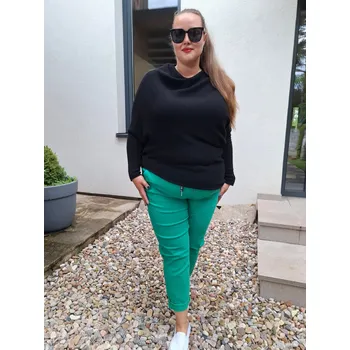 Dámské kalhoty Pružné kalhoty BEATA zelené Velikost: L-XL