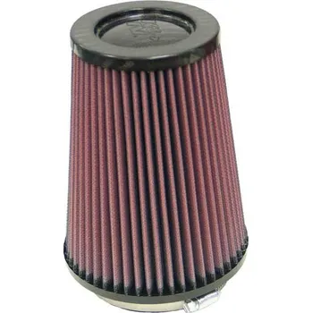 Motodíl K&N univerzální kulatý zkosený filtr se vstupem 102 mm a výškou 178 mm, karbonový vrchlík SLEVA 8%