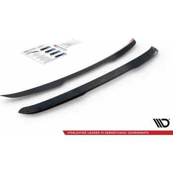 Auto-moto Maxton Design prodloužení spoileru pro Volvo V70 Mk3, černý lesklý plast ABS