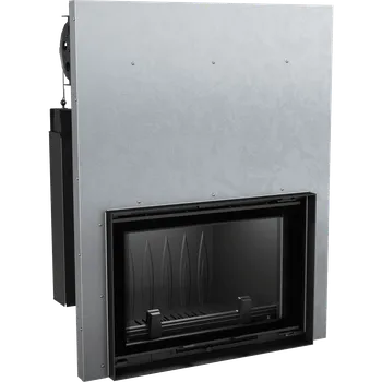 Krbová vložka Litinový krb na dřevo KRATKI WIKTOR 14 kW, průměr 180 vertik. dv. WIKTOR/G