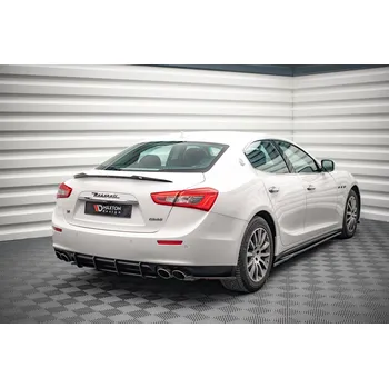 Auto-moto Maxton Design boční difuzory pod zadní nárazník pro Maserati Ghibli Mk3, černý lesklý plast ABS