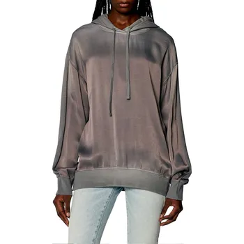 Dámská mikina MIKINA DIESEL F-BUXT-HOOD-SC SWEAT-SHIRT FROST GRAY