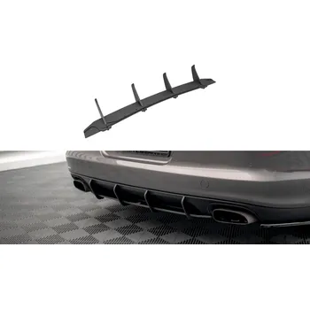 Karosérie Maxton Design "Street Pro" difuzor zadního nárazníku pro Porsche Panamera 970 Standard, plast ABS bez povrchové úpravy, s černou a červenou linkou